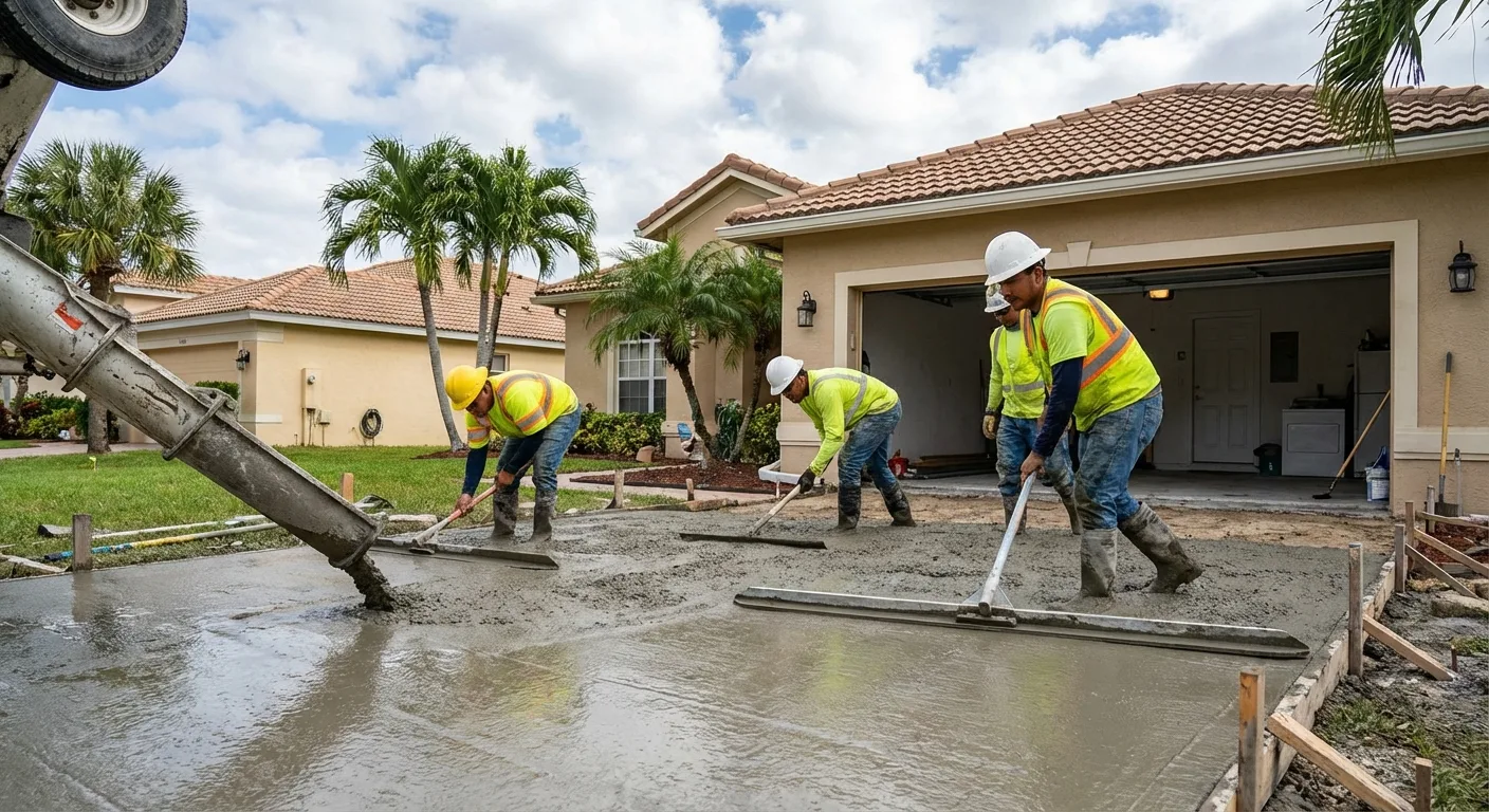 concrete driveway frepour Hudson FL