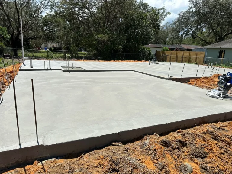 concrete slab foundation in spring hill, florida