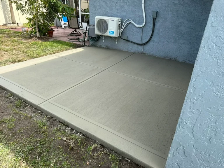 concrete slab in spring hill, florida