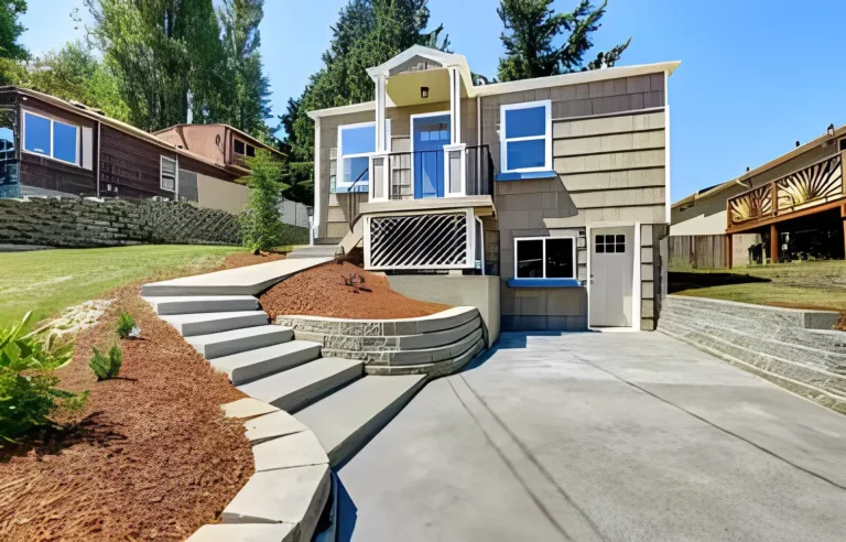 concrete driveway and concrete steps in spring hill, florida